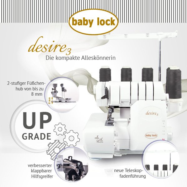 baby lock desire³ Upgrade - Dein Aktionspreis? +49834162826