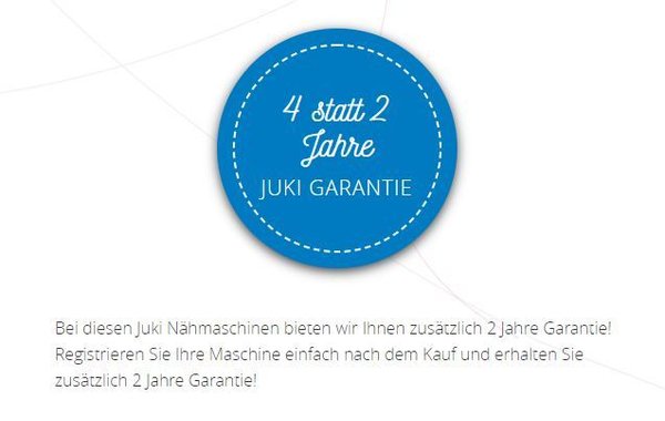 JUKI DX5 + Startpaket (90,00€) geschenkt!